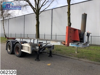 Container transporter/ Swap body semi-trailer ASCA Container electric / Hydraulic Tipper System,  Container chassis, 20 FT, Steel suspension: picture 1