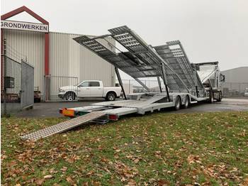 Autotransporter semi-trailer Aksoylu Car transporter 6 Loader extendable on stock: picture 1