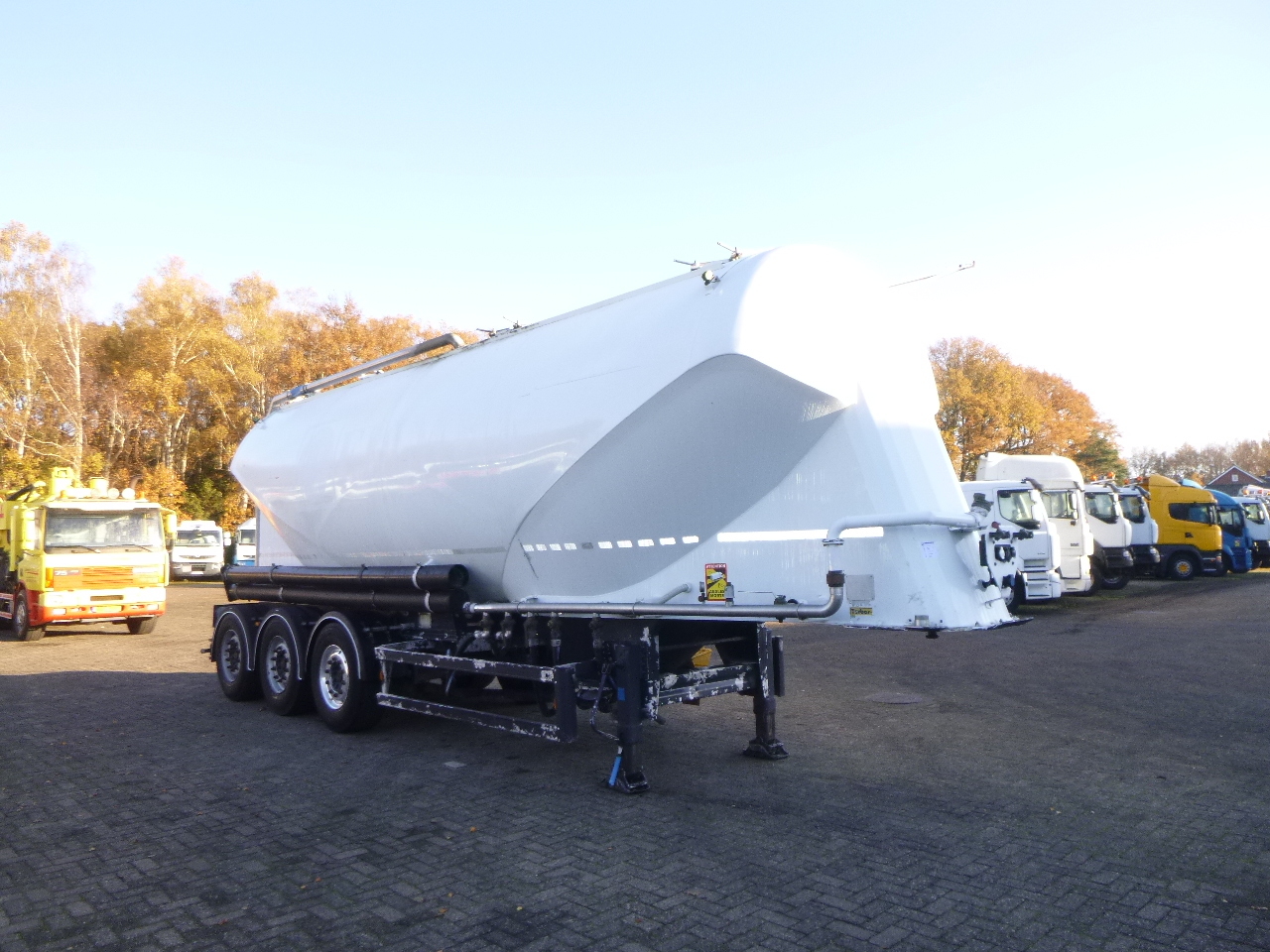 Silo semi-trailer for transportation of flour Ardor (Turbo's Hoet) Powder tank alu 39 m3 / 1 comp: picture 2