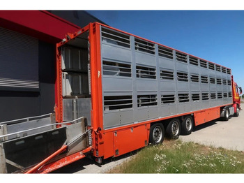 Livestock semi-trailer