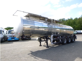 Tanker semi-trailer for transportation of food Clayton Food tank inox 23.5 m3 / 1 comp + pump: picture 1