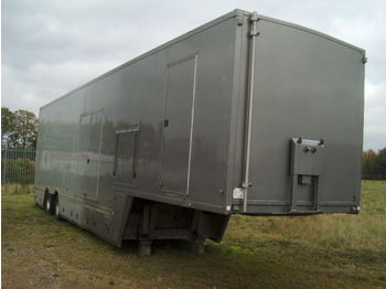 Frühauf 2 achsen - Closed box semi-trailer