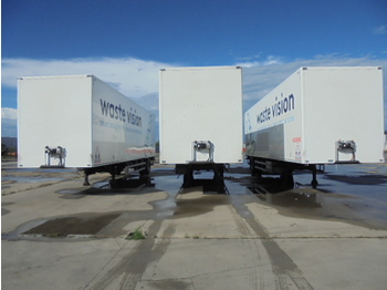 Closed box semi-trailer Pacton TBD.122 CITY GESTUURD