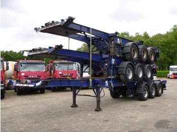 Dennison Stack of 3 units - 3-axle sliding container trailer - Container transporter/ Swap body semi-trailer