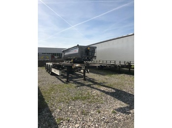 Container transporter/ swap body semi-trailer FLIEGL SDS 380, 2X20ft, 1X30, 1X 40 ft Containerchassi,Ausziehbar