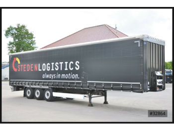 Curtainsider semi-trailer Krone 7 x SD Tautliner, Liftachse, Steckrungen, HU 11/