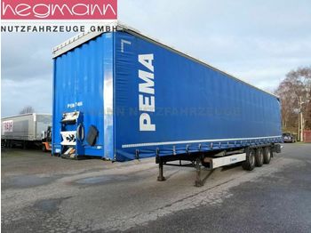 Curtainsider semi-trailer Krone SDP 27ELB4-CS, Schwedenr., SAF-Scheibe, Hubdach