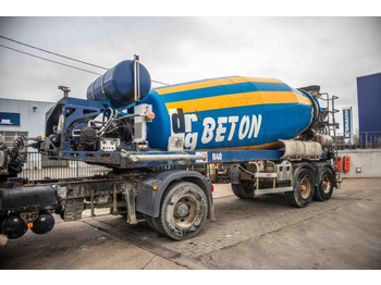 DE BUF BETON MIXER/MALAXEUR/MISCHER 12M3+MOTOR/MOTEUR - Semi-trailer