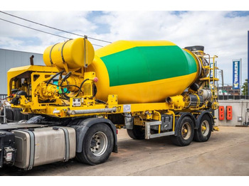 DE BUF BETON MIXER/MALXEUR/MISCHER 10M3 + MOTOR/MOTEUR - - Semi-trailer