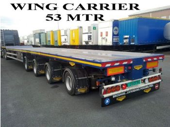 Broshuis WING CARRIER 4ass 3x uit 52,90 mtr - Dropside/ Flatbed semi-trailer