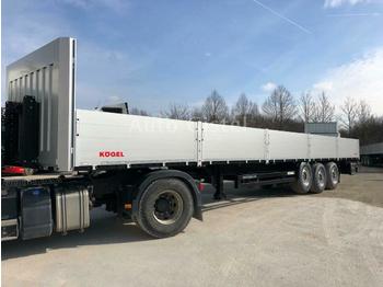 Dropside semi-trailer Kögel Multi Baustoff 32 Rungentaschen Liftachse BW 800