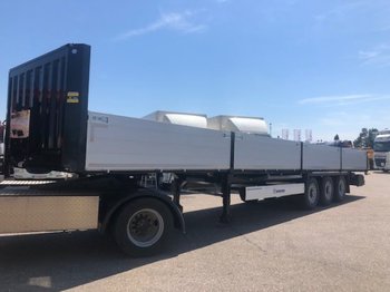 Dropside semi-trailer Krone Bordwandauflieger , Rungen, Liftachse,