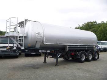 Tanker semi-trailer for transportation of flour Feldbinder Bulk tank alu 38 m3 + compressor: picture 1