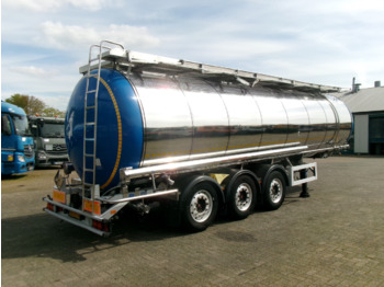 Feldbinder Chemical (non ADR) tank inox 34 m3 / 1 comp - Tanker semi-trailer: picture 4