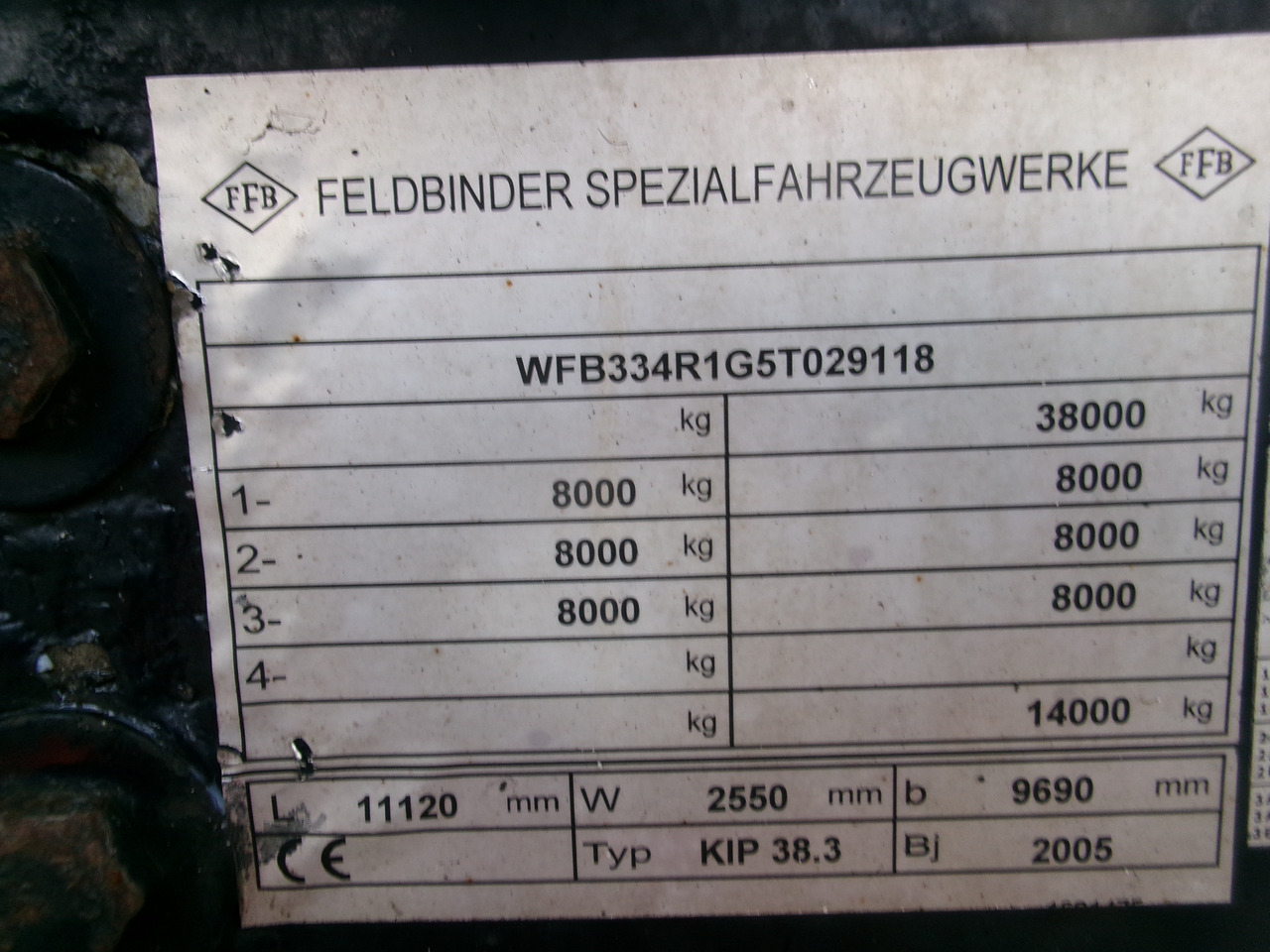 Leasing of Feldbinder Powder tank alu 38 m3 (tipping) Feldbinder Powder tank alu 38 m3 (tipping): picture 29