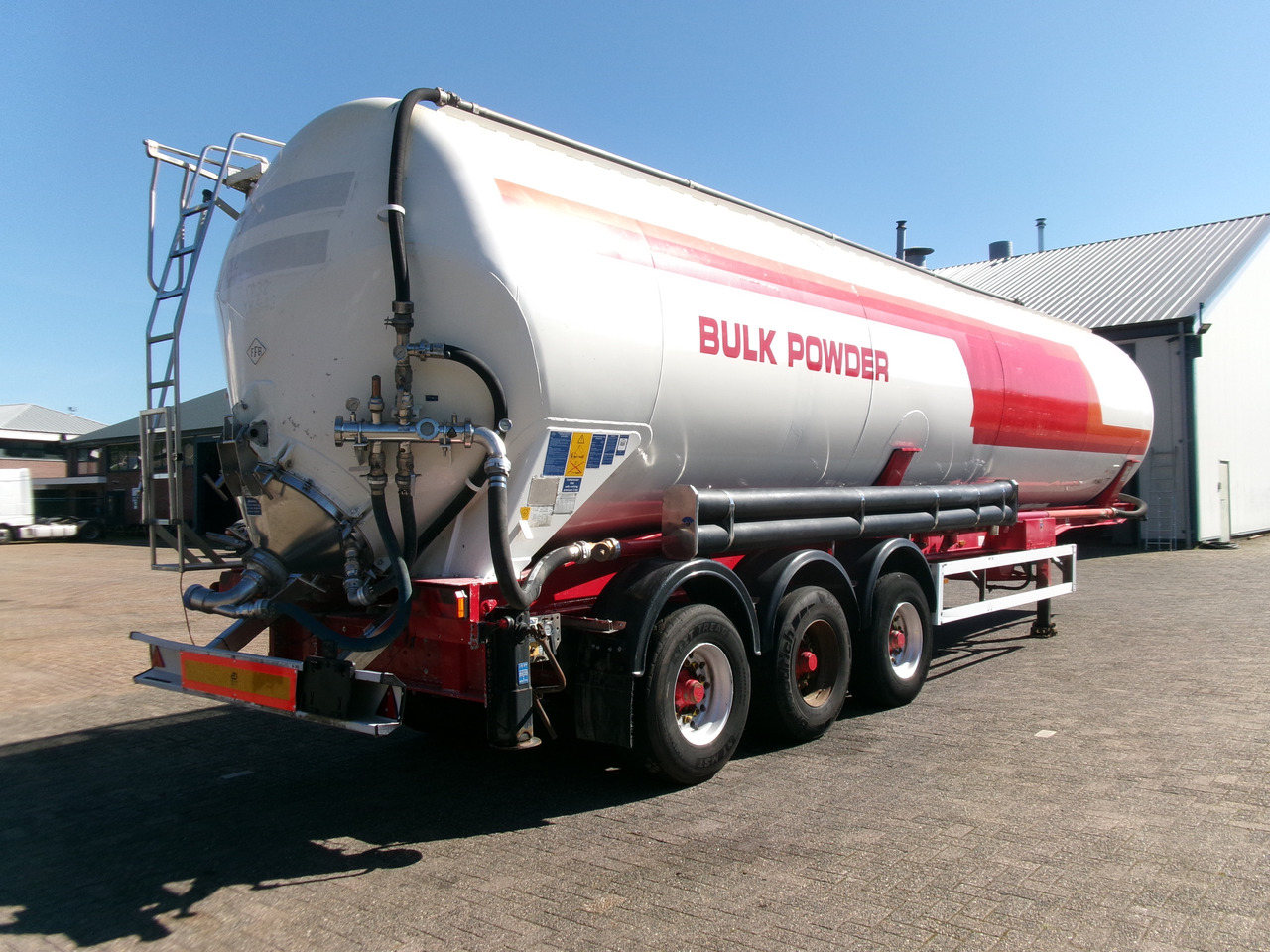 Tanker semi-trailer for transportation of flour Feldbinder Powder tank alu (tipping) 60 m3: picture 4