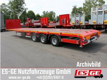 Flatbed semi-trailer ES-GE 3-Achs-Megatrailer - teleskopierbar