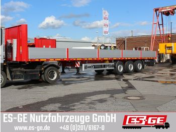 Flatbed semi-trailer ES-GE 3-Achs-Sattelanhänger - Bordwände