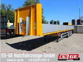 Flatbed semi-trailer ES-GE 3-Achs-Sattelanhänger - Bordwände - CV