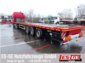 Flatbed semi-trailer ES-GE 3-Achs-Sattelanhänger, Rungen