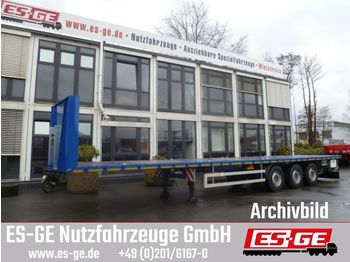 Flatbed semi-trailer ES-GE 3-Achs-Sattelanhänger - Rungen - CV