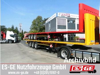 Flatbed semi-trailer Kögel 3-Achs-Sattelanhänger mit Rungen