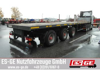 Flatbed semi-trailer Nooteboom 3-Achs-Teleauflieger - hydr. gelenkt