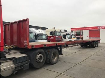 Flatbed semi-trailer Nooteboom O-42 VV 7 METER UITSCHUIFBAAR