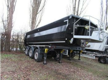 Tipper semi-trailer Fliegl 25 cbm Stahlmulde halbrund, ALCOA LM, gummidicht: picture 1