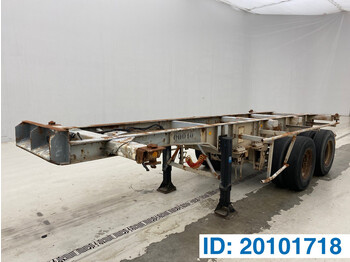 Container transporter/ Swap body semi-trailer Fruehauf Skelet 20 ft: picture 1
