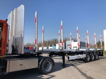 Semi-trailer Krone Rungenauflieger 6 Rungenpaare, BPW Achsen