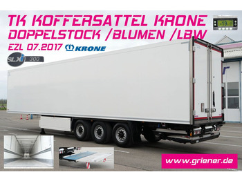 Krone SD 27/DOPPELSTOCK /BLUMEN LBW 2000 kg SLXi 300  - Refrigerated semi-trailer: picture 1