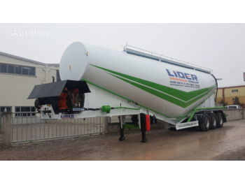 New Tanker semi-trailer for transportation of cement LIDER 2022 NEW 80 TONS CAPACITY FROM MANUFACTURER READY IN STOCK: picture 1