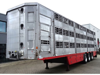 Pezzaioli SBA63 U/ 3 Achsen / LIFTACHSE/Hubdach  - Livestock semi-trailer