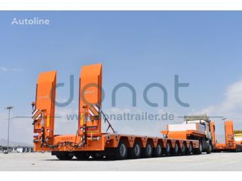 DONAT 8 axle lowbed with hydraulic Gooseneck - Heavy Duty - Low loader semi-trailer