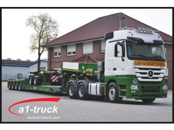 Low loader semi-trailer Faymonville 4 x STBZ-4VA, Tele, Extandable, Dolly, super lo