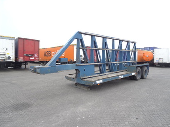 GHEYSEN & VERPOORT spezielles heavy duty Platform, semi Tieflader, Blattfederung, Doppelreifen, - Low loader semi-trailer