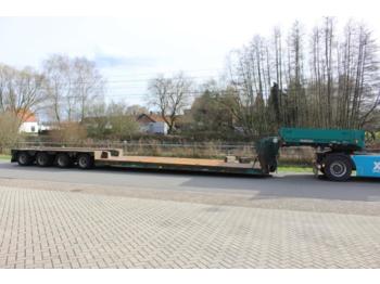 Low loader semi-trailer Goldhofer 4-ass. Dieplader met afneembare zwanenhals