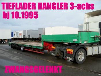 HANGLER TIEFLADER ZWANGSGELENKT 3-achs / BDF  - Low loader semi-trailer