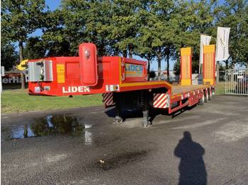 Low loader semi-trailer Lider Semi Dieplader 45 ton Ramp remolque low bed boy