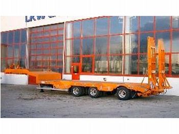 Möslein 3 Achs Satteltieflader mit Radmulden - Low loader semi-trailer