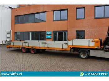 Veldhuizen 2-ass. BE oplegger met kleppen // 10.000 kg. GVW - Low loader semi-trailer