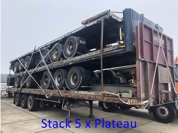 Dropside/ Flatbed semi-trailer MOL stack: 5 x plateau: picture 1