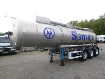 Tanker semi-trailer for transportation of chemicals Magyar Chemical tank inox 21.2 m3 / 1 comp / L10CH (nitric acid): picture 1