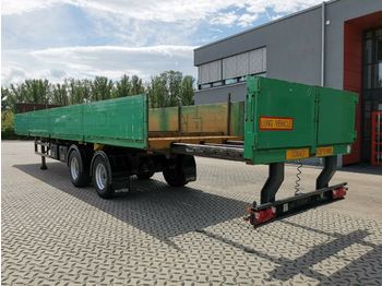 Dropside/ Flatbed semi-trailer Orten SP27 / Lenkachse / 2m Auschub / Stahltransport: picture 1