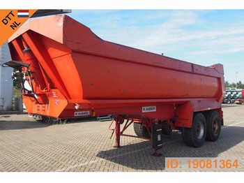 Tipper semi-trailer Robuste Kaiser 22 cub in steel: picture 1