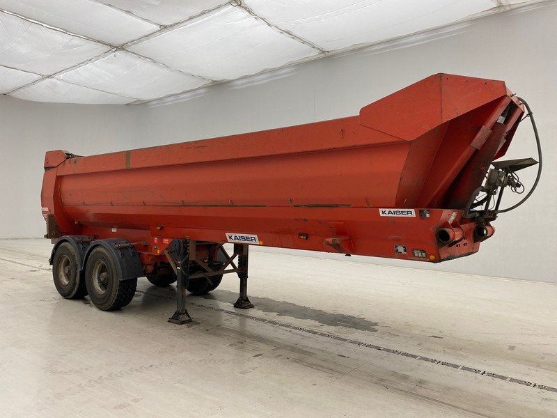 Tipper semi-trailer Robuste Kaiser 28 cub in steel: picture 3