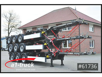 Container transporter/ Swap body semi-trailer Schmitz Cargobull 3 er Paket Multi 20 bis 45 , Front + Heckauszug: picture 1
