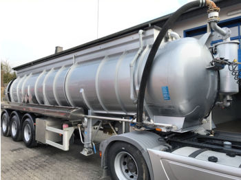 Tanker semi-trailer Schrader 3-Achs 22,5m³ Saug u.Druck Chemie-Auflieger V2A: picture 1