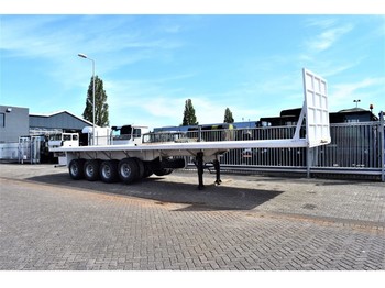 New Dropside/ Flatbed semi-trailer TMH flatbed 65 tons payload, 4 x BPW leaf spring suspensi: picture 1